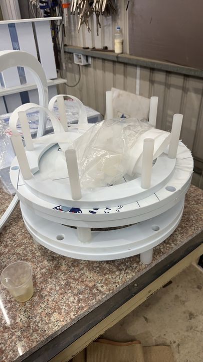 華創工業 客製實績：客製 PP 圓盤零件